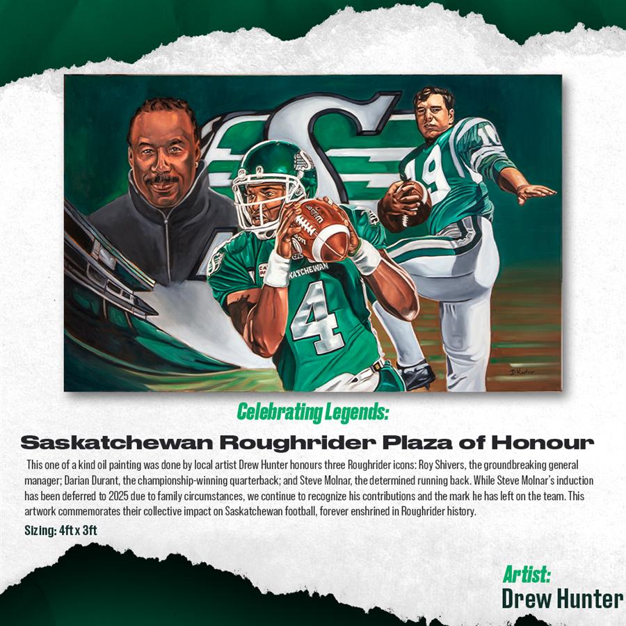 SASKATCHEWAN ROUGHRIDER FOUNDATION PLAZA ARTWORK AUCTION